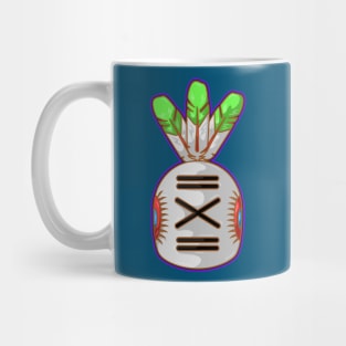 Native american hopi kachina art with feathers Mug